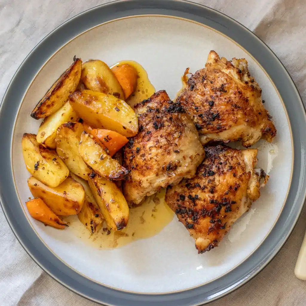 Air Fryer Greek Chicken and Potatoes 