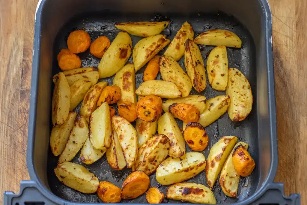 veggies are cooked half way before adding chicken
