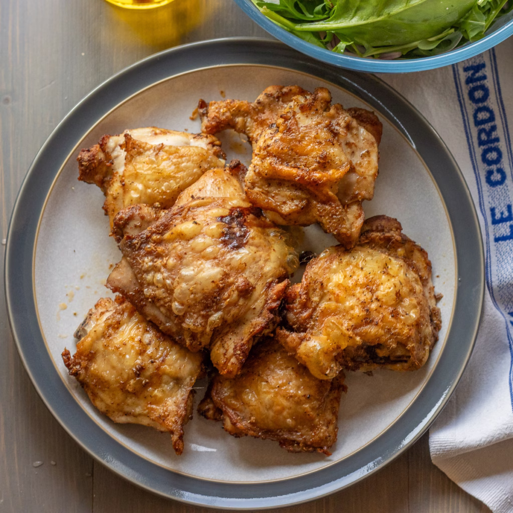 Air Fryer Bone-in Chicken Thighs
