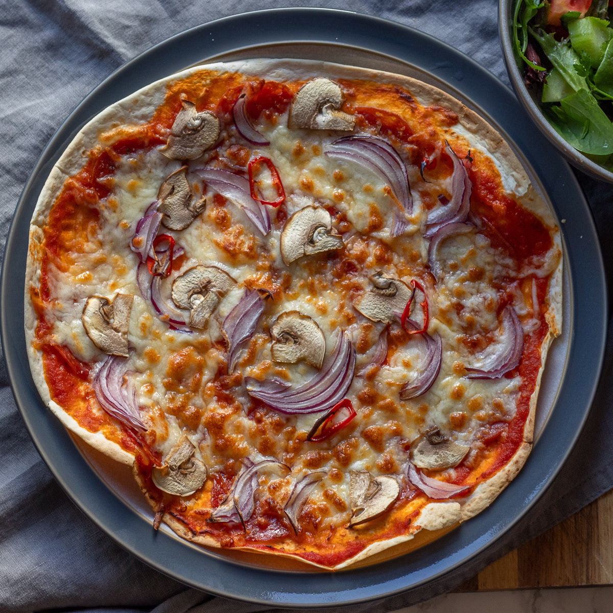 Easy Air Fryer Tortilla Pizza
